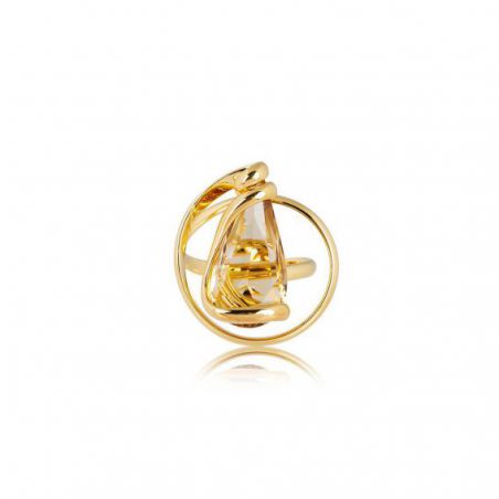 Andrea Marazzini - Bague cristal Swarovski Florence Golden Shadow Aura