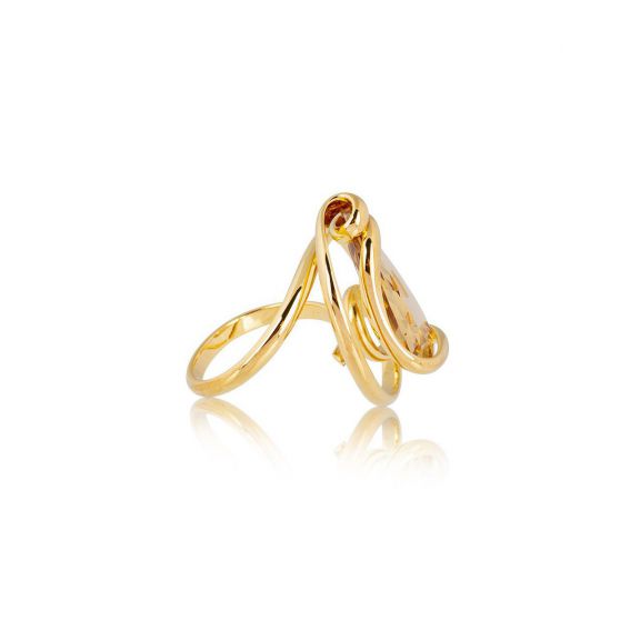 Andrea Marazzini - Bague cristal Swarovski Florence Golden Shadow Aura