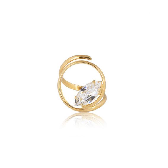 Andrea Marazzini - Bague cristal Swarovski Navette Crystal Medina