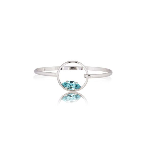 Andrea Marazzini bijoux - Bracelet cristal Swarovski Navette Light Turquoise Medina