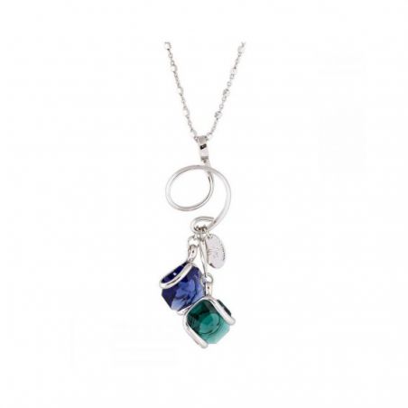Collier Andrea Marazzini - Cristal Swarovski Octagon F25 Emerald/Blue