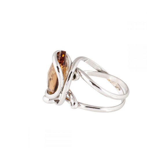 Andrea Marazzini - Bague cristal Swarovski Lemon Silk