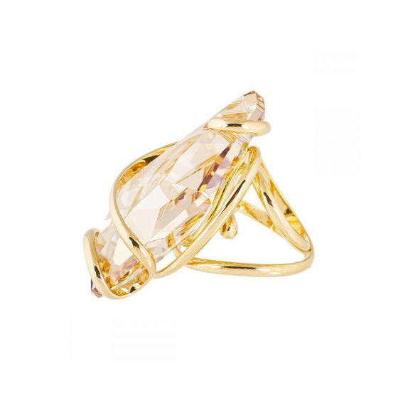 Andrea Marazzini - Bague cristal Swarovski Big de Art Golden Shadow