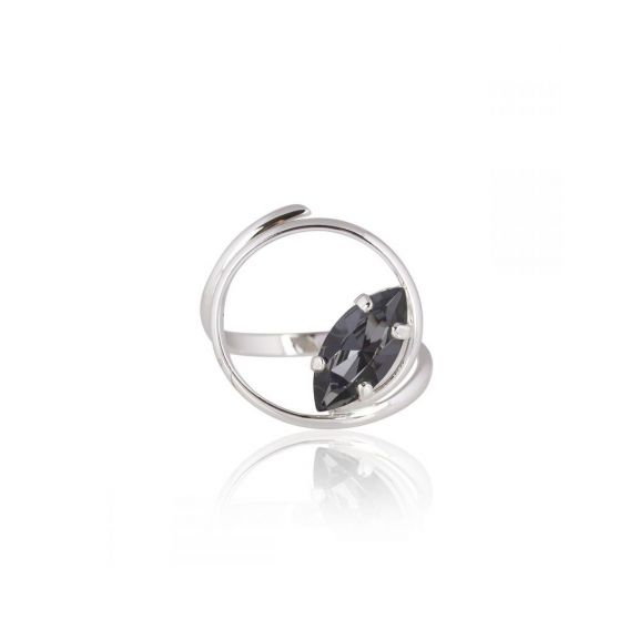 Andrea Marazzini - Bague cristal Swarovski Navette Silver Night