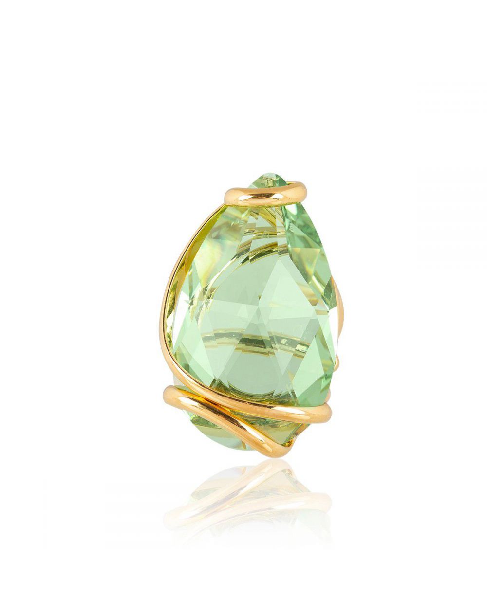 Andrea Marazzini - Bague cristal Swarovski Big Drop Peridot