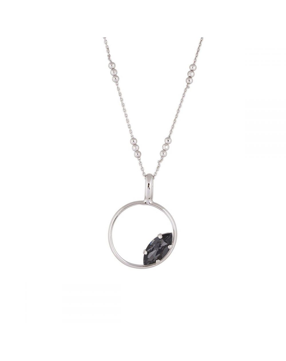 Collier Andrea Marazzini - Cristal Swarovski Navette Silver Night Medina