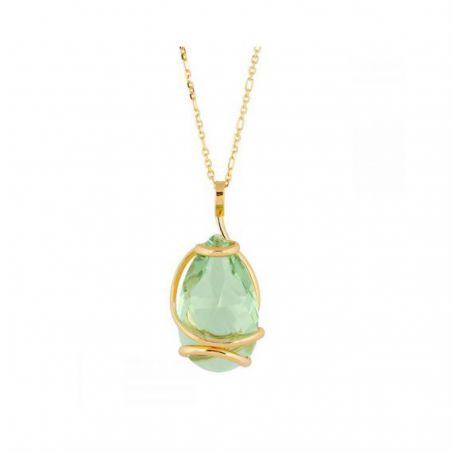 Collier Andrea Marazzini - Cristal Swarovski Big Drop Peridot