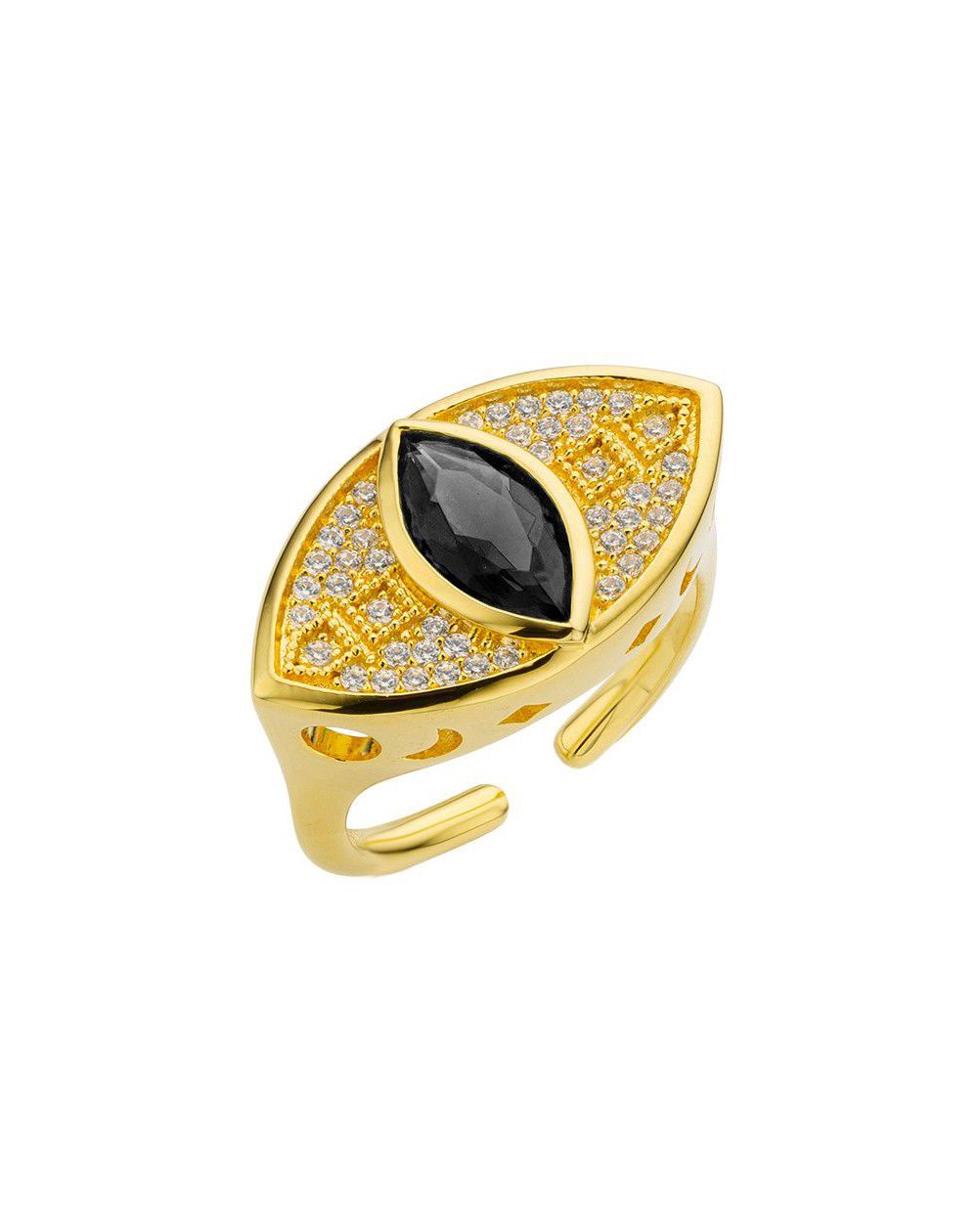 Bague Mya Bay Black Jojo - BA-248 - Bijoux de marque MYA BAY