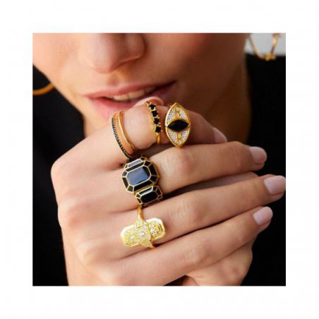 Bague Mya Bay Black Jojo - BA-248 - Bijoux de marque MYA BAY