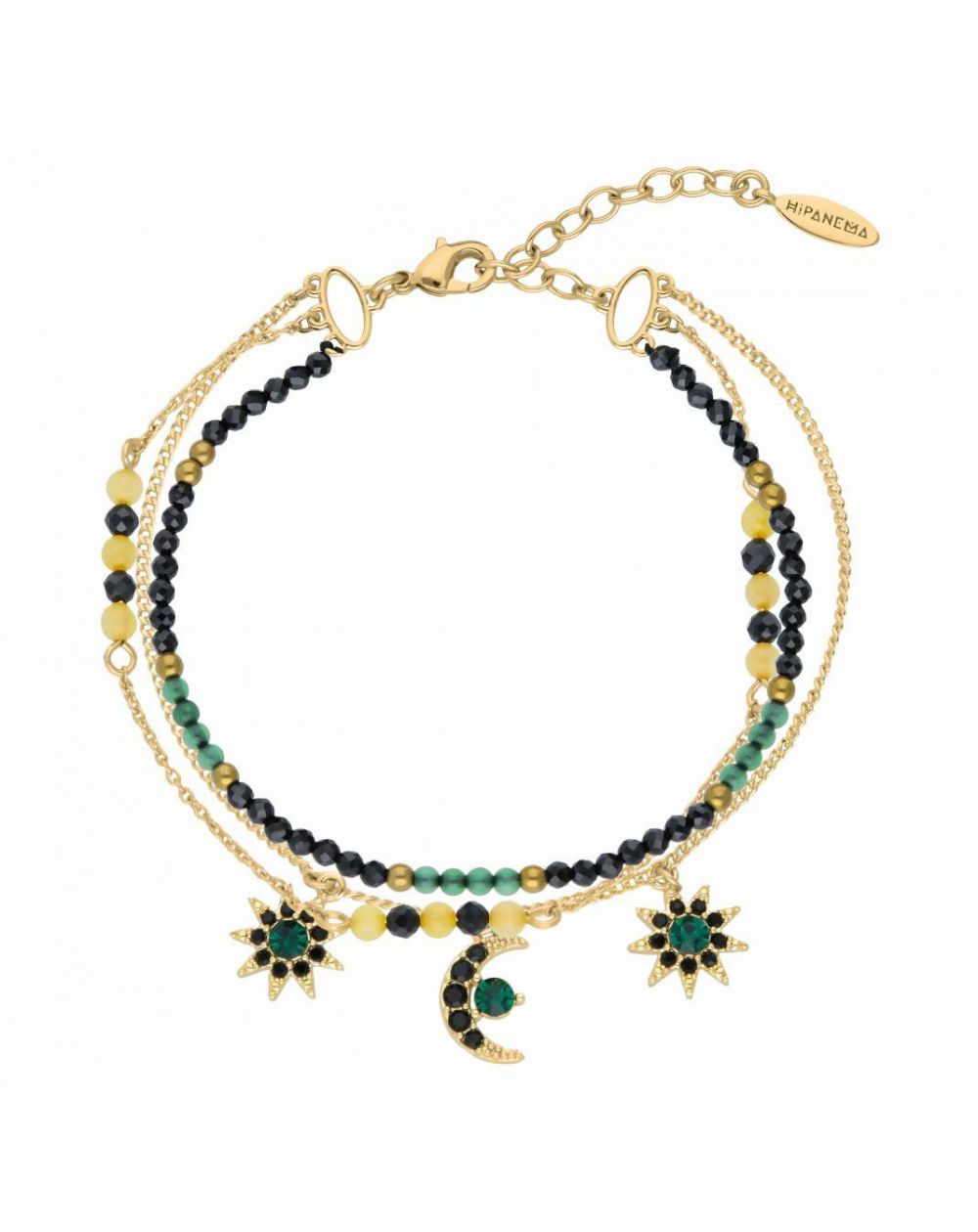 Bracelet Hipanema Electra Noir - Bijoux de la marque Hipanema