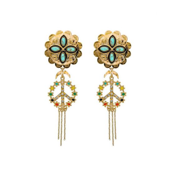 Boucles d'oreilles Hipanema Elko doré - Marque Hipanema