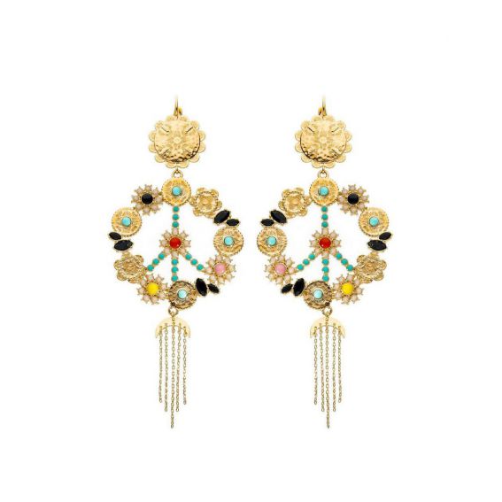 Boucles d'oreilles Hipanema  Illumani doré - Marque Hipanema