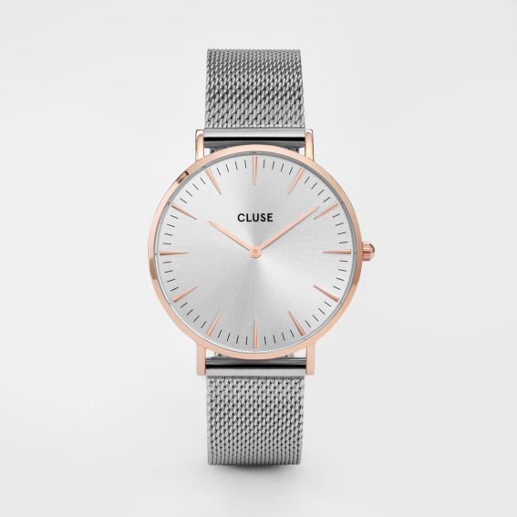 Cluse Montre CLUSE - Boho Chic Mesh rose gold/silver