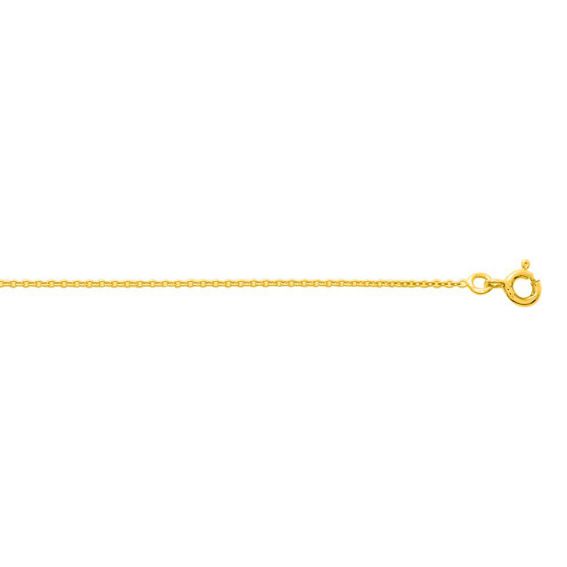 Bijou or et personnalisé Round Théa cable chain 1.3mm 9 carat gold