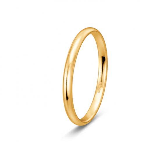 Alliance demi-jonc 2mm or...