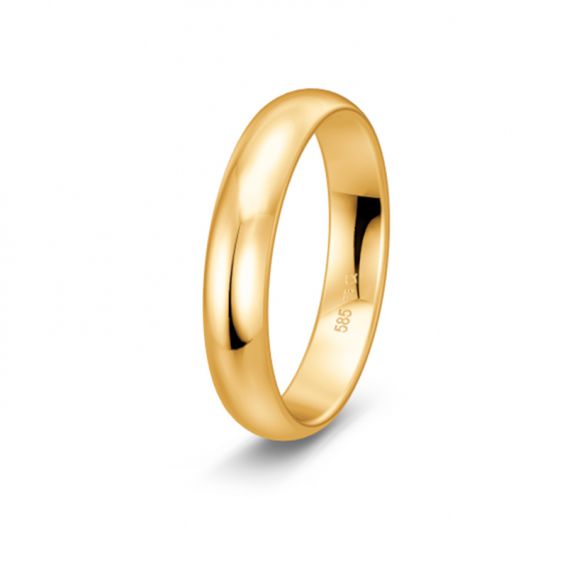 Alliance demi-jonc 4mm or...