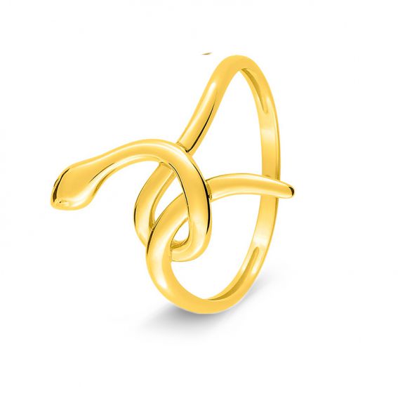 9 carat yellow serpent ring