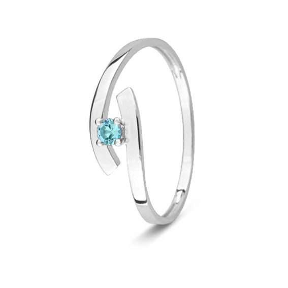 Bague topaz toi et moi or...