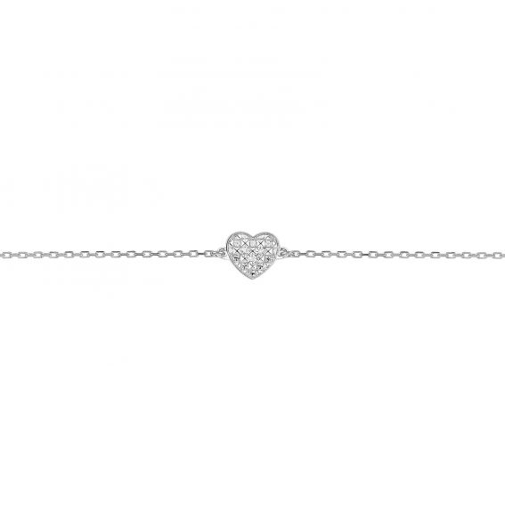 Bijou or et personnalisé 9 karaat mini-coeur en diamanten armbanden