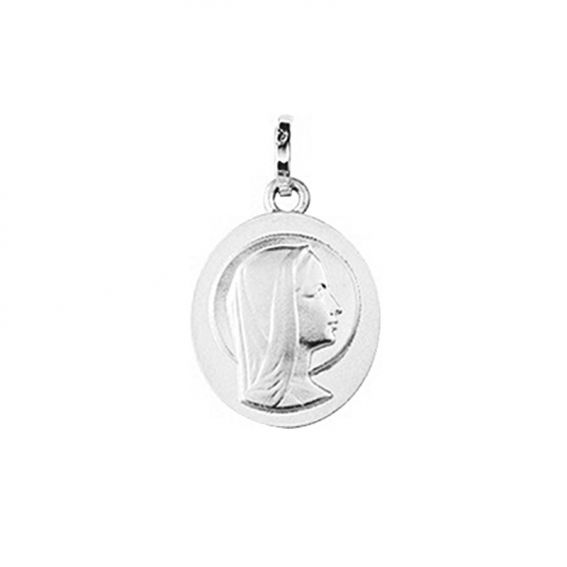Médaille vierge or blanc 9...