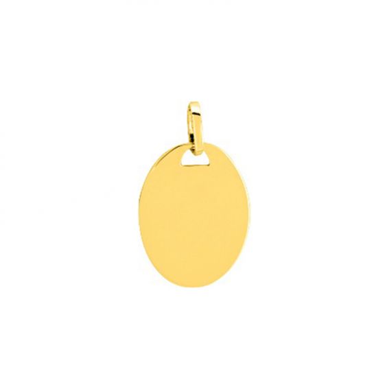 9 carat yellow oval oval medal