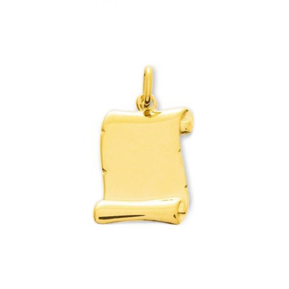 Plaque parchemin or jaune 9...