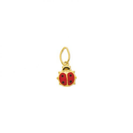 Bijou or et personnalisé 9 carat yellow -shaped ladybugs