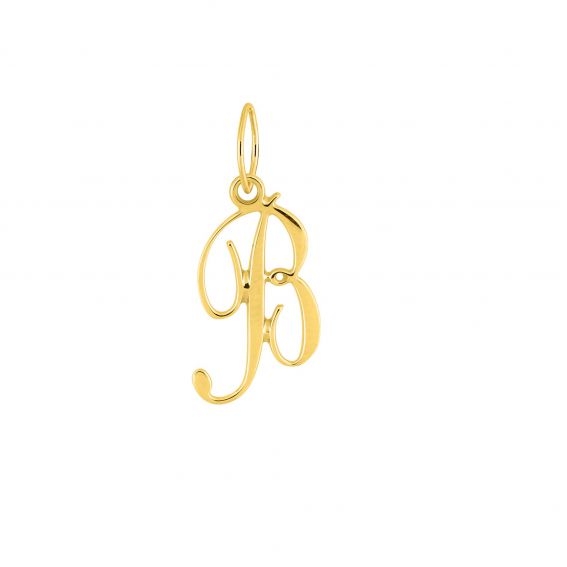 9 karaat gele letter B Hanger