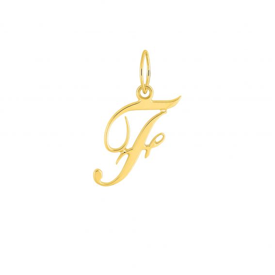 9 carat yellow letter f...