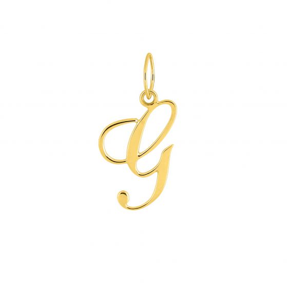 Bijou or et personnalisé 9 carat yellow Gold letter G pendant