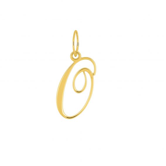 Bijou or et personnalisé 9 carat yellow letter oth pendant