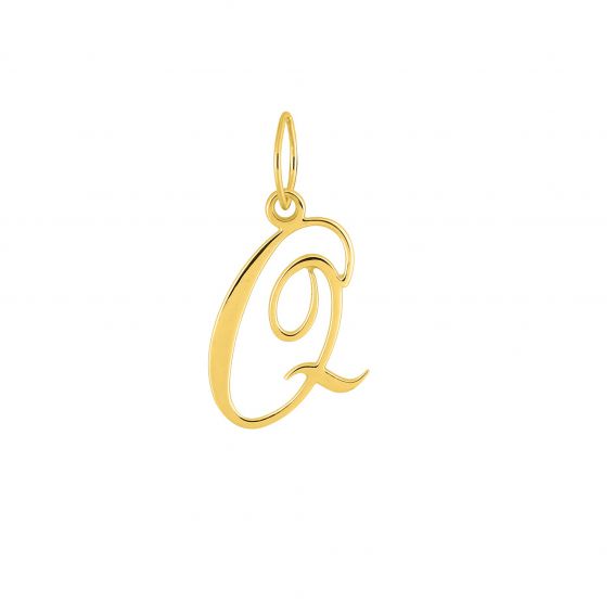 Bijou or et personnalisé 9 carat yellow yellow letter pendant