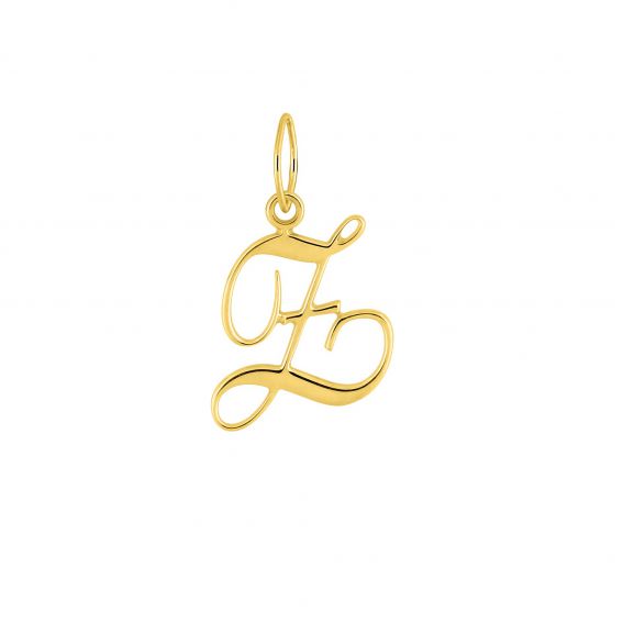 Bijoux or et personnalisé Pendentif lettre Z or jaune 9 carats
