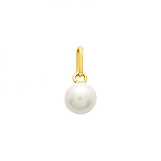 Bijou or et personnalisé 9 carat yellow yellow crop pearl pendant