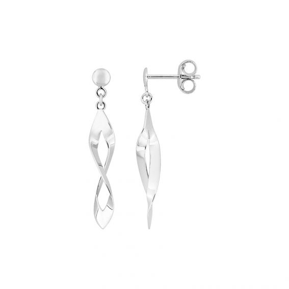 9 carat white gold twisted...