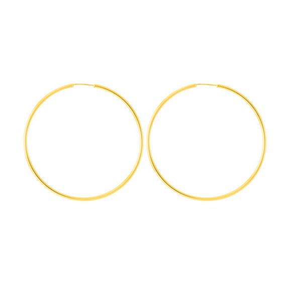 Créoles lisses 50mm or...