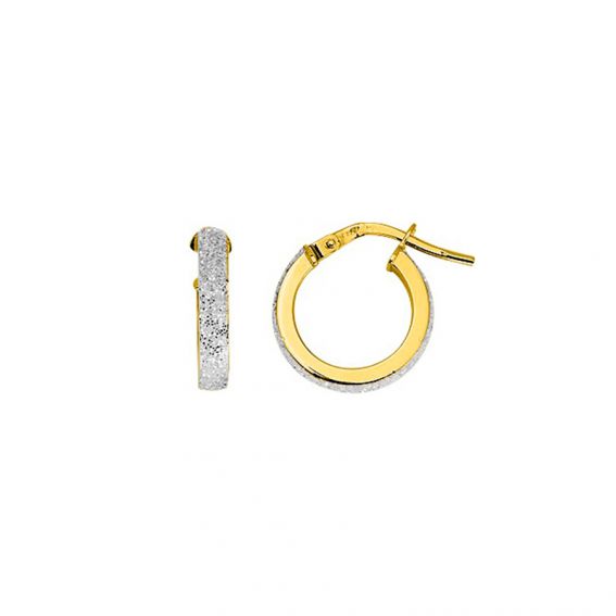 Glitter Creoles 10mm Gold...