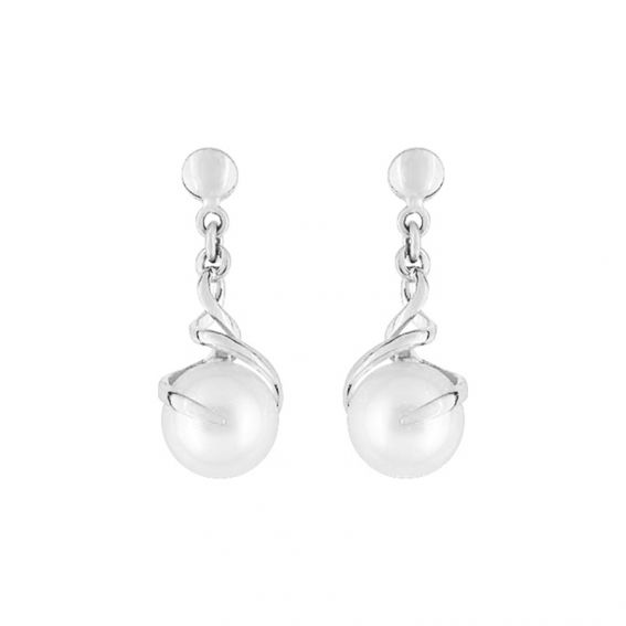 Twisted pearls 6mm or white...