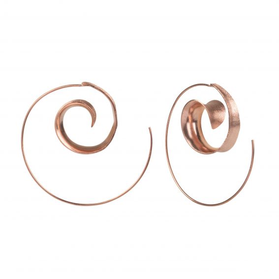 Bijou en argent - Earrings pink snail