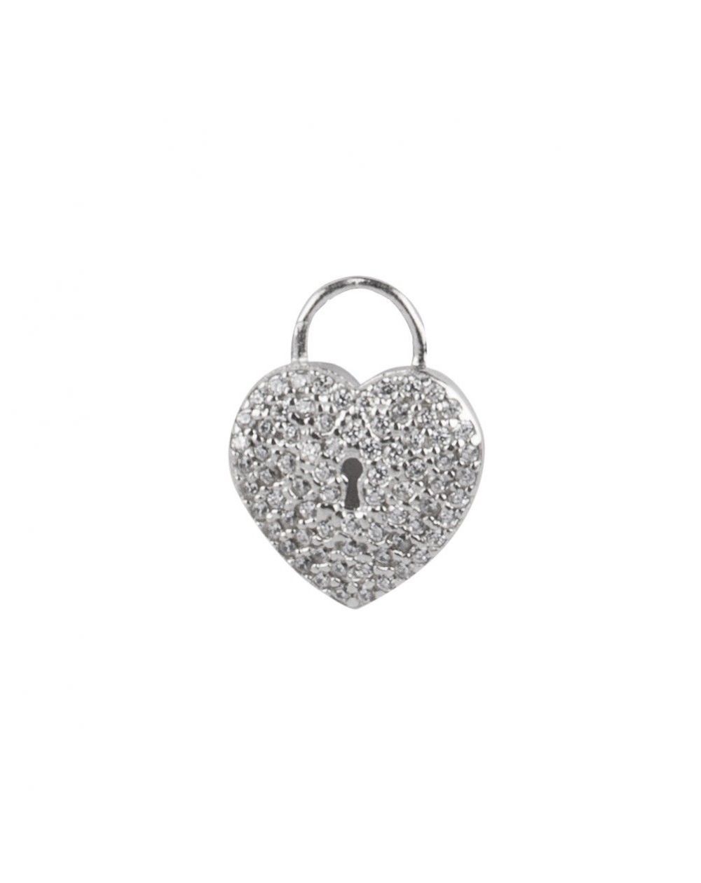 Bijou en argent - Heart pendant and lock