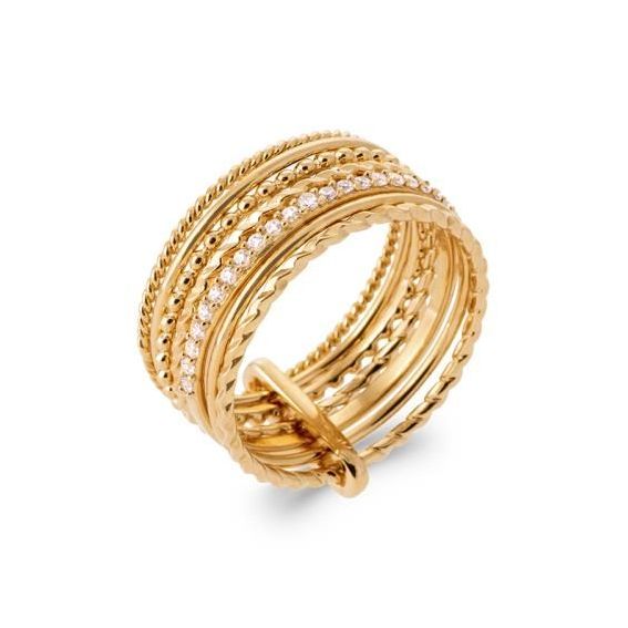 Bague pl-or 750 5mic oz