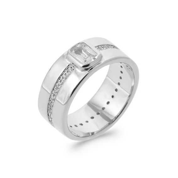Bague argent 925 rhodie oz