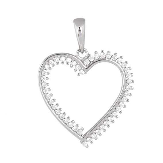Stoned heart pendant