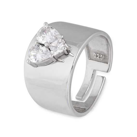 Bague argent 925 large trio...