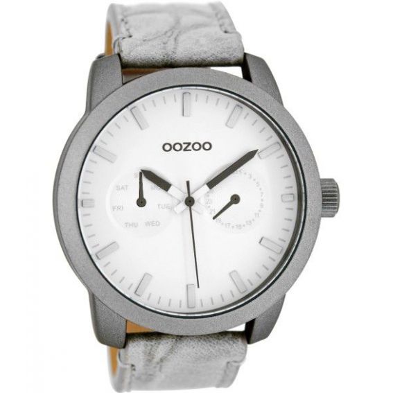 Montre Oozoo Timepieces C8255 grey croco - Montre de la marque Oozoo