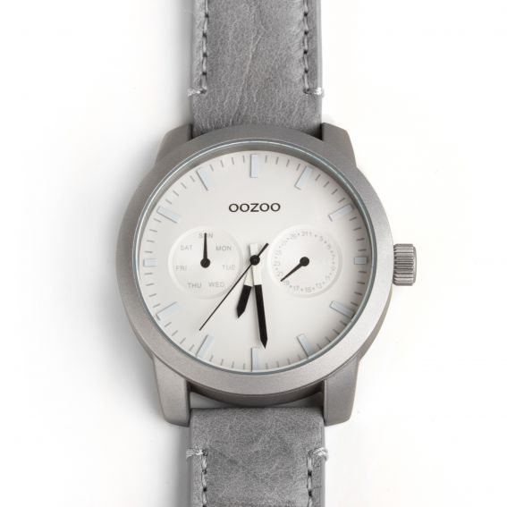 Montre Oozoo Timepieces C8255 grey croco - Montre de la marque Oozoo