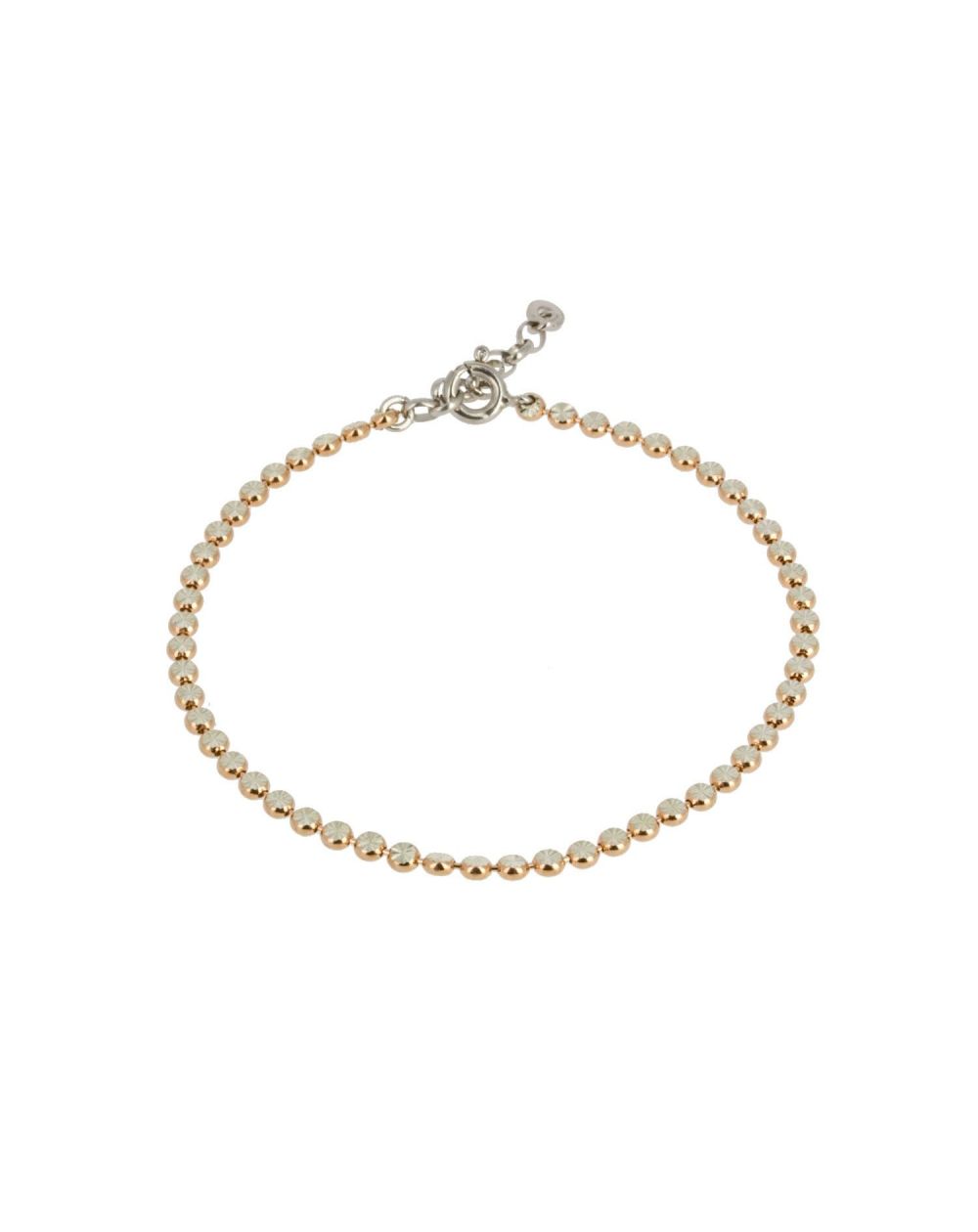 Bijou en argent - Pellets chiseled bicolor