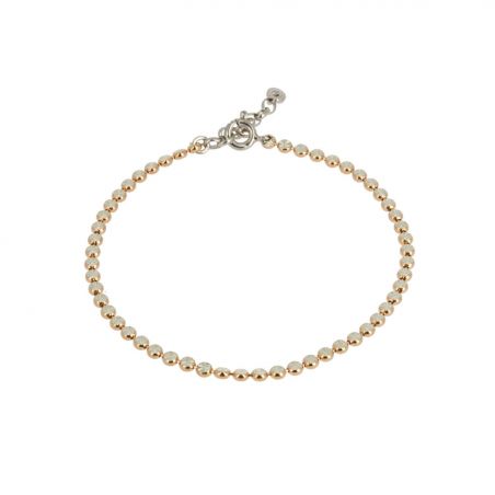 Bijou en argent - Pellets chiseled bicolor