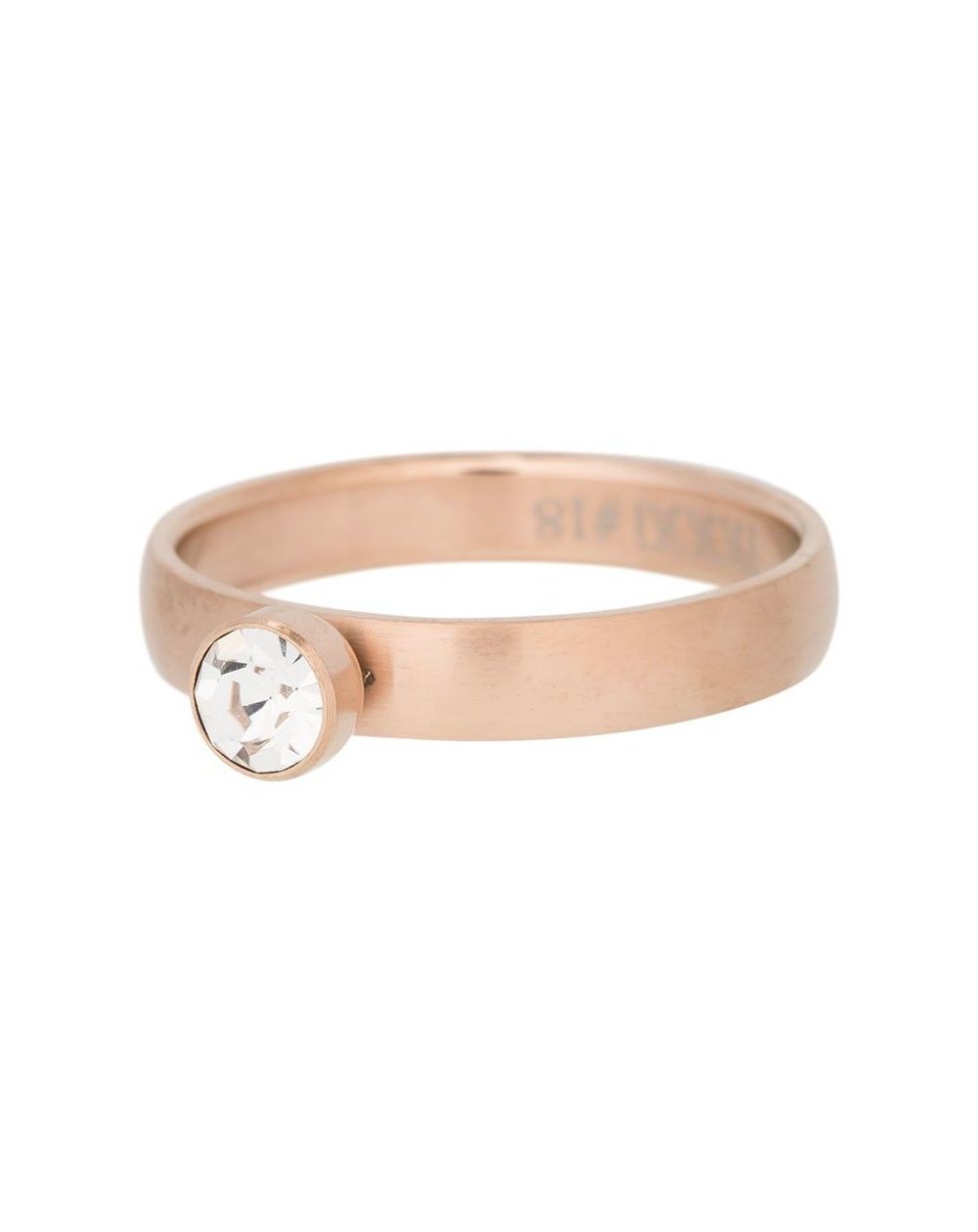 Anneau solitaire mate iXXXi rosé - Bague iXXXi