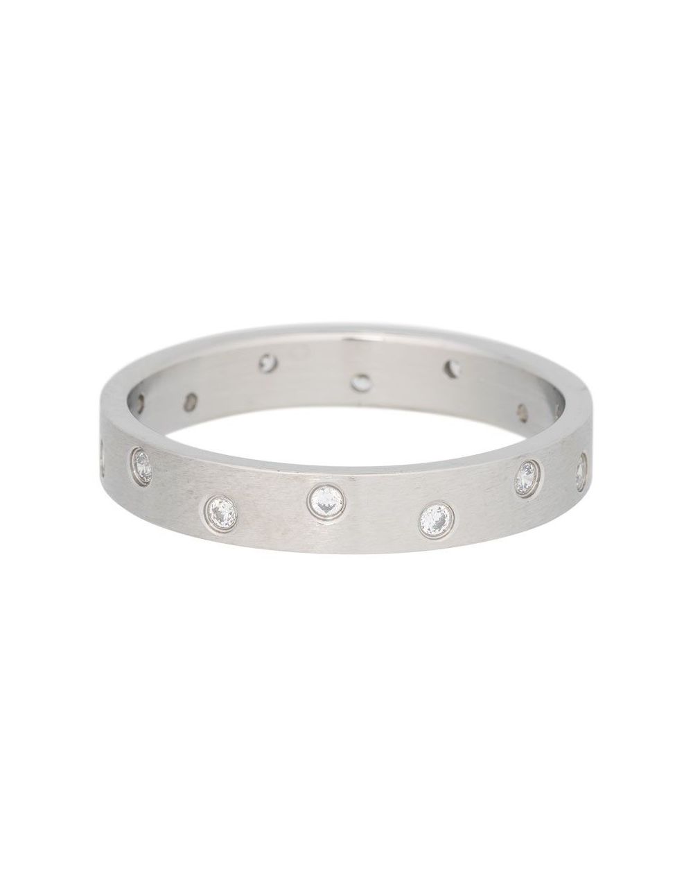 Anneau iXXXi 14 pierres argenté mate iXXXi - Bague iXXXi